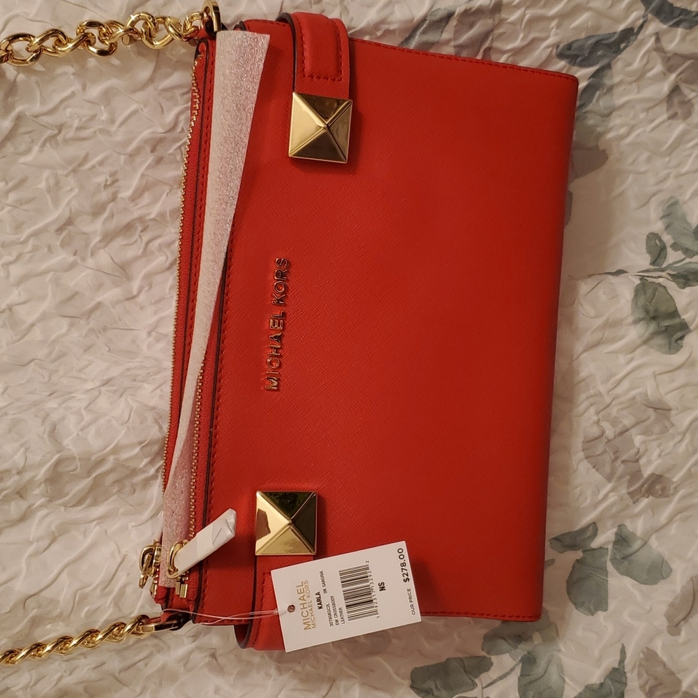 Mk cross body bag  in red